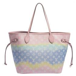 Louis Vuitton Pastel Tie Dye Monogram Canvas Neverfull Escale MM Bag