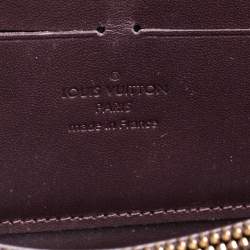 مملوكة مسبقًا محفظة لوي فيتون "زيبي" جلد لامع مونوغرامي عنابي 