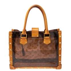 Pre Owned حقيبة لوي فيتون أمبر نيو مونوغرامية شفافة كاباس MM