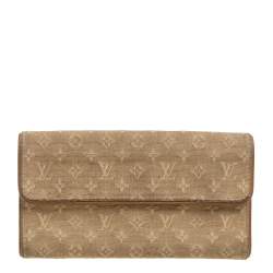 Pre Owned محفظة لوي فيتون كانفاس ميني لين كريمي