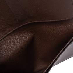 مملوكة مسبقًا Louis Vuitton Damier Ebene Canvas Brazza Wallet