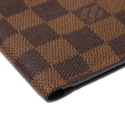 مملوكة مسبقًا Louis Vuitton Damier Ebene Canvas Brazza Wallet