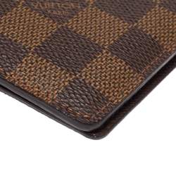 مملوكة مسبقًا Louis Vuitton Damier Ebene Canvas Brazza Wallet