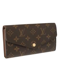 Pre Owned Louis Vuitton Monogram Canvas Sarah Wallet 