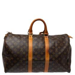 مملوكة مسبقًا Louis Vuitton Monogram Canvas Keepall 45 Bag