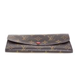 Pre Owned Louis Vuitton Monogram Canvas Emilie Wallet