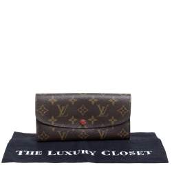 Pre Owned Louis Vuitton Monogram Canvas Emilie Wallet