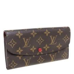 Pre Owned Louis Vuitton Monogram Canvas Emilie Wallet