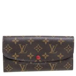Pre Owned Louis Vuitton Monogram Canvas Emilie Wallet