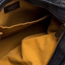 Pre Owned Louis Vuitton Black Monogram Denim Neo Cabby MM Bag