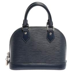 Pre Owned حقيبة لوي فيتون ألما جلد إيبي أزرق مارين BB