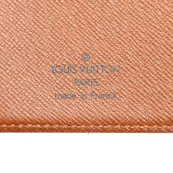 Pre Owned Louis Vuitton Brown Monogram Canvas Porte Tresor Wallet 