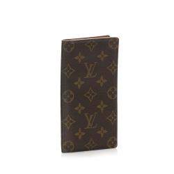 Pre Owned Louis Vuitton Brown Monogram Canvas Porte Tresor Wallet 