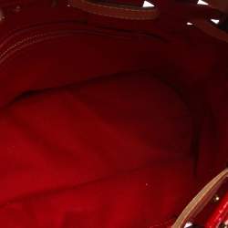 Pre Owned Louis Vuitton Red Monogram Canvas and Leather Limited Edition Rubis Neo Bucket Bag