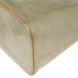 Pre Owned حقيبة لوي فيتون هيوستون جلد لامع مونوغرامي أخضر نعناعي