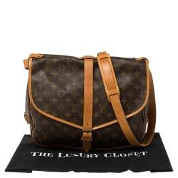 Pre Owned Louis Vuitton Monogram Canvas Saumur 35 Messenger Bag