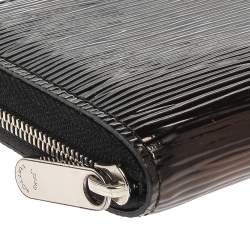 مملوكة مسبقًا محفظة عملات لوي فيتون جلد إيبي أسود إلكتريك بسحاب