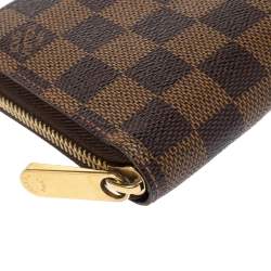 Pre Owned محفظة لوي فيتون زيبي كانفاس دامييه أيبين