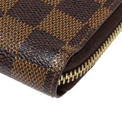 Pre Owned محفظة لوي فيتون زيبي كانفاس دامييه أيبين