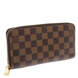 Pre Owned محفظة لوي فيتون زيبي كانفاس دامييه أيبين