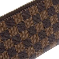 Pre Owned محفظة لوي فيتون زيبي كانفاس دامييه أيبين