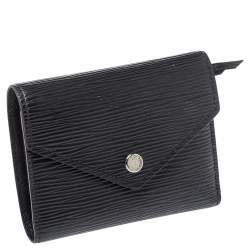 Pre Owned Louis Vuitton Black Epi Leather Victorine Wallet