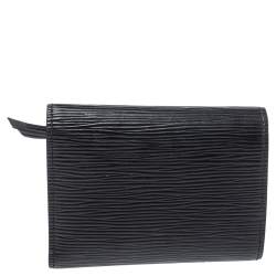 Pre Owned Louis Vuitton Black Epi Leather Victorine Wallet