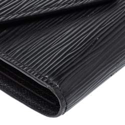 Pre Owned Louis Vuitton Black Epi Leather Victorine Wallet