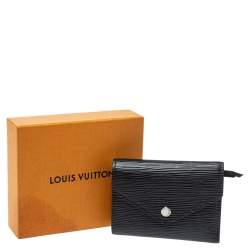Pre Owned Louis Vuitton Black Epi Leather Victorine Wallet