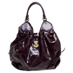 Mahina patent leather handbag Louis Vuitton Black in Patent