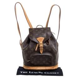 Pre Owned حقيبة ظهر لوي فيتون مونتسوري كانفاس مونوغرامي متوسطة