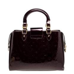 مملوكة مسبقًا Louis Vuitton Amarante Monogram Vernis Melrose Avenue Bag