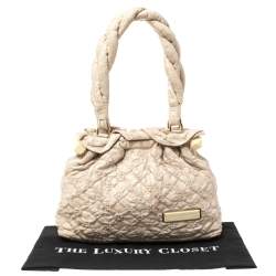 Pre Owned Louis Vuitton Beige Monogram Leather Limited Edition Stratus Olympe PM Bag