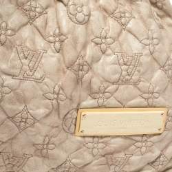 Pre Owned Louis Vuitton Beige Monogram Leather Limited Edition Stratus Olympe PM Bag