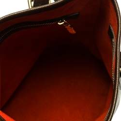 Pre Owned Louis Vuitton Damier Ebene Canvas Marais Bucket Bag