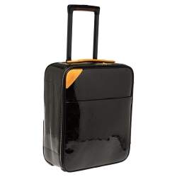 Pre Owned Louis Vuitton Vert Bronze Monogram Vernis Pegase 45 Suitcase