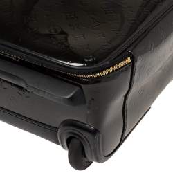 Pre Owned Louis Vuitton Vert Bronze Monogram Vernis Pegase 45 Suitcase