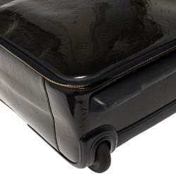 Pre Owned Louis Vuitton Vert Bronze Monogram Vernis Pegase 45 Suitcase