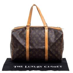 Pre Owned Louis Vuitton Monogram Canvas Sac Souple 35 Duffel Bag