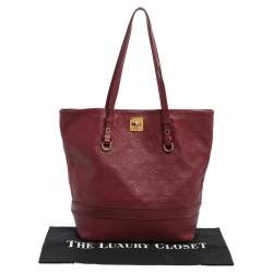 Pre Owned Louis Vuitton Aurore Monogram Empreinte Leather Citadine PM Bag