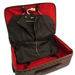 مملوكة مسبقًا Louis Vuitton Damier Ebene Canvas Soft Case Pegase 55 Trolley Bag
