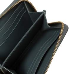 Pre Owned Louis Vuitton Vert Tonic Monogram Vernis Zippy Coin Purse