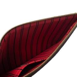 Pre Owned حقيبة صغيرة لوي فيتون نيفرفول كانفاس دامييه إيبين