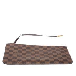 Pre Owned حقيبة صغيرة لوي فيتون نيفرفول كانفاس دامييه إيبين