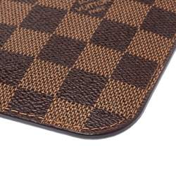 Pre Owned حقيبة صغيرة لوي فيتون نيفرفول كانفاس دامييه إيبين