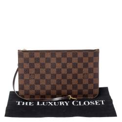 Pre Owned حقيبة صغيرة لوي فيتون نيفرفول كانفاس دامييه إيبين