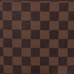 Pre Owned حقيبة صغيرة لوي فيتون نيفرفول كانفاس دامييه إيبين