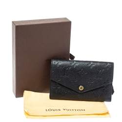 مملوكة مسبقًا محفظة  لوي فيتون كوريوزي جلد ايمبرينتي مونوغرامي سوداء