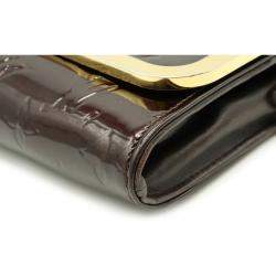 Pre Owned حقيبة لوي فيتون روزمور جلد فرنيه عنابية MM