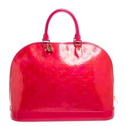 مملوكة مسبقًا Louis Vuitton Rose Pop Monogram Vernis Alma GM Bag